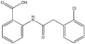 2-[2-(2-chlorophenyl)acetamido]benzoic acid 结构式