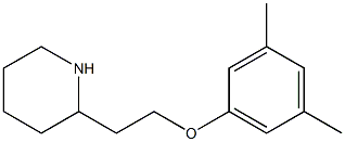 2-[2-(3,5-dimethylphenoxy)ethyl]piperidine Structure