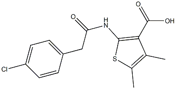 2-[2-(4-chlorophenyl)acetamido]-4,5-dimethylthiophene-3-carboxylic acid