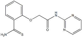 2-[2-(aminocarbonothioyl)phenoxy]-N-pyrimidin-2-ylacetamide|