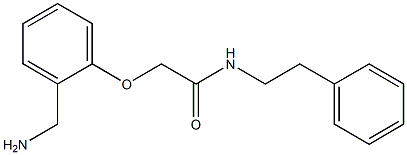 2-[2-(aminomethyl)phenoxy]-N-(2-phenylethyl)acetamide Structure