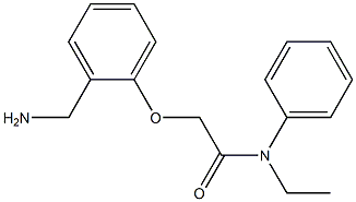 2-[2-(aminomethyl)phenoxy]-N-ethyl-N-phenylacetamide 结构式