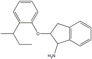 2-[2-(butan-2-yl)phenoxy]-2,3-dihydro-1H-inden-1-amine 结构式