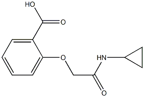 2-[2-(cyclopropylamino)-2-oxoethoxy]benzoic acid,,结构式