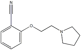 2-[2-(pyrrolidin-1-yl)ethoxy]benzonitrile Struktur