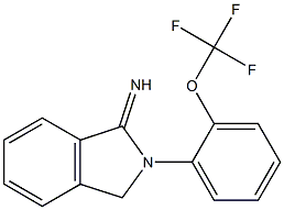 2-[2-(trifluoromethoxy)phenyl]-2,3-dihydro-1H-isoindol-1-imine,,结构式