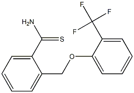 2-[2-(trifluoromethyl)phenoxymethyl]benzene-1-carbothioamide Structure