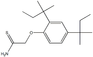 2-[2,4-bis(2-methylbutan-2-yl)phenoxy]ethanethioamide,,结构式