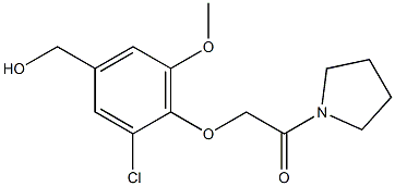 2-[2-chloro-4-(hydroxymethyl)-6-methoxyphenoxy]-1-(pyrrolidin-1-yl)ethan-1-one