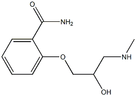 2-[2-hydroxy-3-(methylamino)propoxy]benzamide Struktur