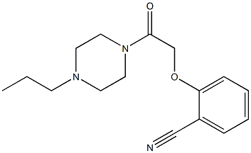 2-[2-oxo-2-(4-propylpiperazin-1-yl)ethoxy]benzonitrile 结构式