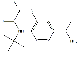 2-[3-(1-aminoethyl)phenoxy]-N-(2-methylbutan-2-yl)propanamide
