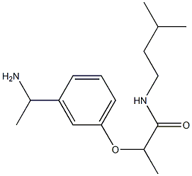 2-[3-(1-aminoethyl)phenoxy]-N-(3-methylbutyl)propanamide