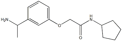 2-[3-(1-aminoethyl)phenoxy]-N-cyclopentylacetamide|