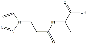 2-[3-(1H-1,2,3-triazol-1-yl)propanamido]propanoic acid|