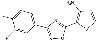 2-[3-(3-fluoro-4-methylphenyl)-1,2,4-oxadiazol-5-yl]thiophen-3-amine