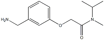 2-[3-(aminomethyl)phenoxy]-N-methyl-N-(propan-2-yl)acetamide Structure