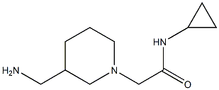 2-[3-(aminomethyl)piperidin-1-yl]-N-cyclopropylacetamide