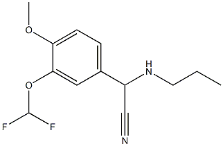 2-[3-(difluoromethoxy)-4-methoxyphenyl]-2-(propylamino)acetonitrile