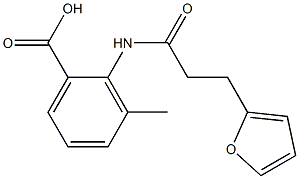 2-[3-(furan-2-yl)propanamido]-3-methylbenzoic acid