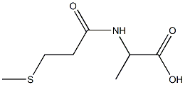 2-[3-(methylsulfanyl)propanamido]propanoic acid,,结构式