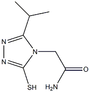 2-[3-(propan-2-yl)-5-sulfanyl-4H-1,2,4-triazol-4-yl]acetamide,,结构式