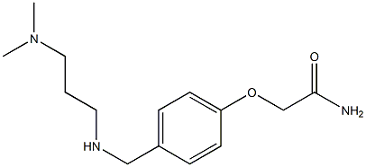 2-[4-({[3-(dimethylamino)propyl]amino}methyl)phenoxy]acetamide,,结构式