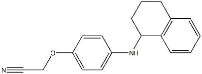 2-[4-(1,2,3,4-tetrahydronaphthalen-1-ylamino)phenoxy]acetonitrile Structure