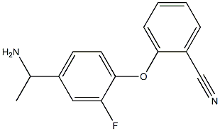 2-[4-(1-aminoethyl)-2-fluorophenoxy]benzonitrile 结构式