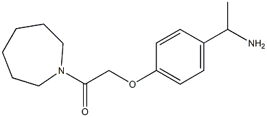 2-[4-(1-aminoethyl)phenoxy]-1-(azepan-1-yl)ethan-1-one Structure