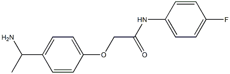 2-[4-(1-aminoethyl)phenoxy]-N-(4-fluorophenyl)acetamide|