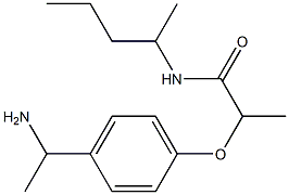 2-[4-(1-aminoethyl)phenoxy]-N-(pentan-2-yl)propanamide Structure