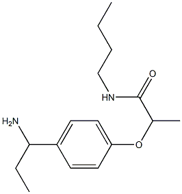 2-[4-(1-aminopropyl)phenoxy]-N-butylpropanamide