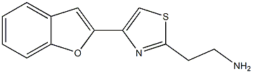 2-[4-(1-benzofuran-2-yl)-1,3-thiazol-2-yl]ethanamine,,结构式