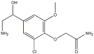 2-[4-(2-amino-1-hydroxyethyl)-2-chloro-6-methoxyphenoxy]acetamide