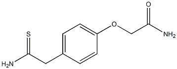2-[4-(2-amino-2-thioxoethyl)phenoxy]acetamide Structure