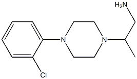 2-[4-(2-chlorophenyl)piperazin-1-yl]propan-1-amine,,结构式