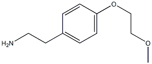 2-[4-(2-methoxyethoxy)phenyl]ethan-1-amine 化学構造式