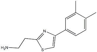 2-[4-(3,4-dimethylphenyl)-1,3-thiazol-2-yl]ethanamine Structure