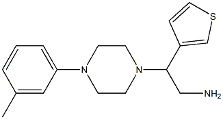 2-[4-(3-methylphenyl)piperazin-1-yl]-2-(thiophen-3-yl)ethan-1-amine