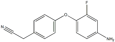2-[4-(4-amino-2-fluorophenoxy)phenyl]acetonitrile Structure