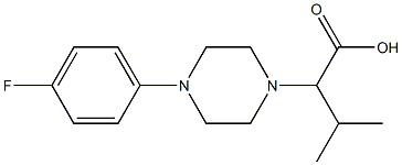 2-[4-(4-fluorophenyl)piperazin-1-yl]-3-methylbutanoic acid Structure