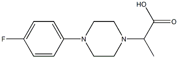 2-[4-(4-fluorophenyl)piperazin-1-yl]propanoic acid,,结构式