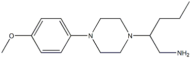 2-[4-(4-methoxyphenyl)piperazin-1-yl]pentan-1-amine,,结构式