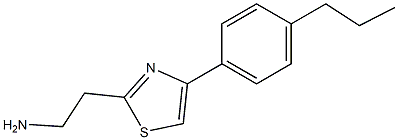 2-[4-(4-propylphenyl)-1,3-thiazol-2-yl]ethanamine Structure