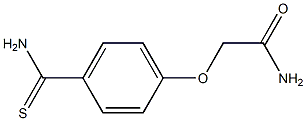 2-[4-(aminocarbonothioyl)phenoxy]acetamide Struktur