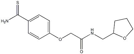 2-[4-(aminocarbonothioyl)phenoxy]-N-(tetrahydrofuran-2-ylmethyl)acetamide