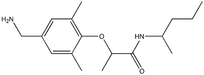 2-[4-(aminomethyl)-2,6-dimethylphenoxy]-N-(pentan-2-yl)propanamide