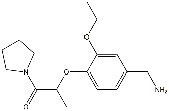2-[4-(aminomethyl)-2-ethoxyphenoxy]-1-(pyrrolidin-1-yl)propan-1-one Structure