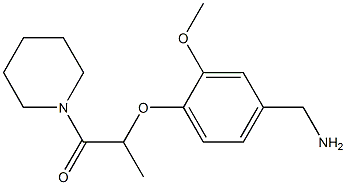 2-[4-(aminomethyl)-2-methoxyphenoxy]-1-(piperidin-1-yl)propan-1-one